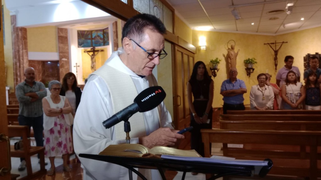 María Santísima de la Paz vuelve a su casa: culto en la Parroquia del Sagrado Corazón de Jesús de Hellín