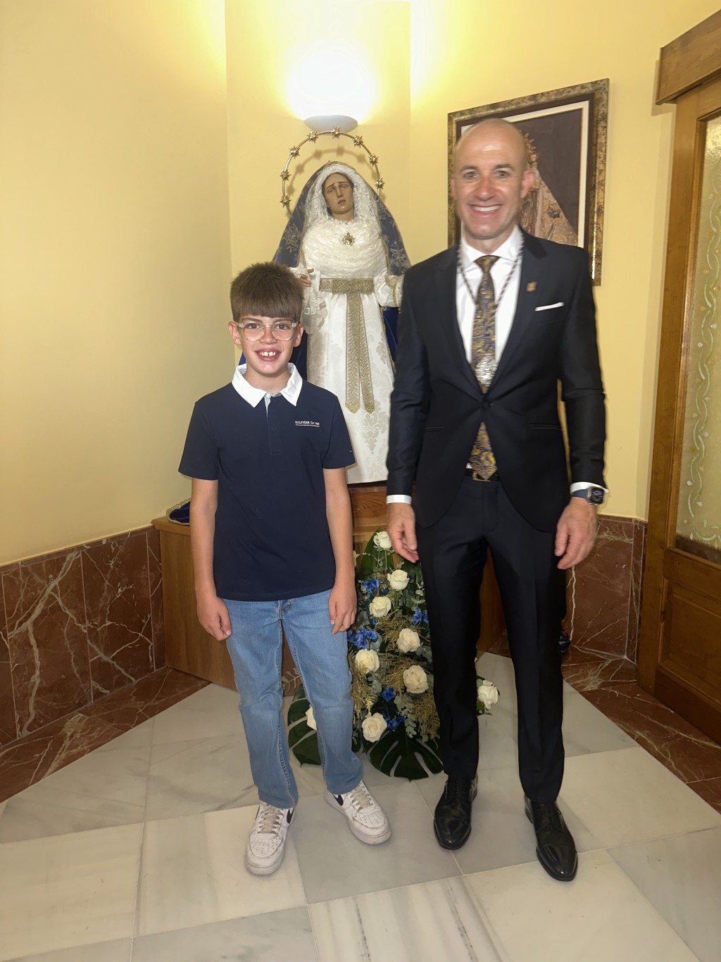 María Santísima de la Paz vuelve a su casa: culto en la Parroquia del Sagrado Corazón de Jesús de Hellín