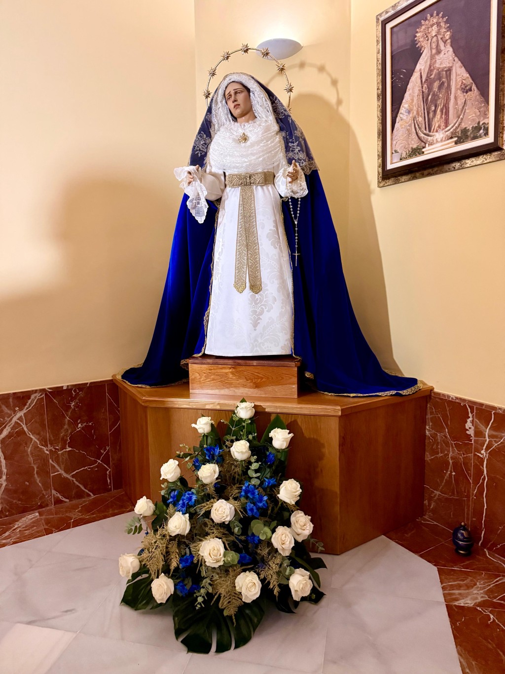 María Santísima de la Paz vuelve a su casa: culto en la Parroquia del Sagrado Corazón de Jesús de Hellín