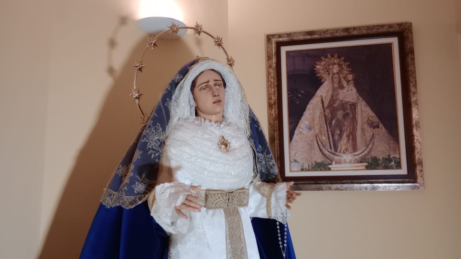 María Santísima de la Paz vuelve a su casa: culto en la Parroquia del Sagrado Corazón de Jesús de Hellín