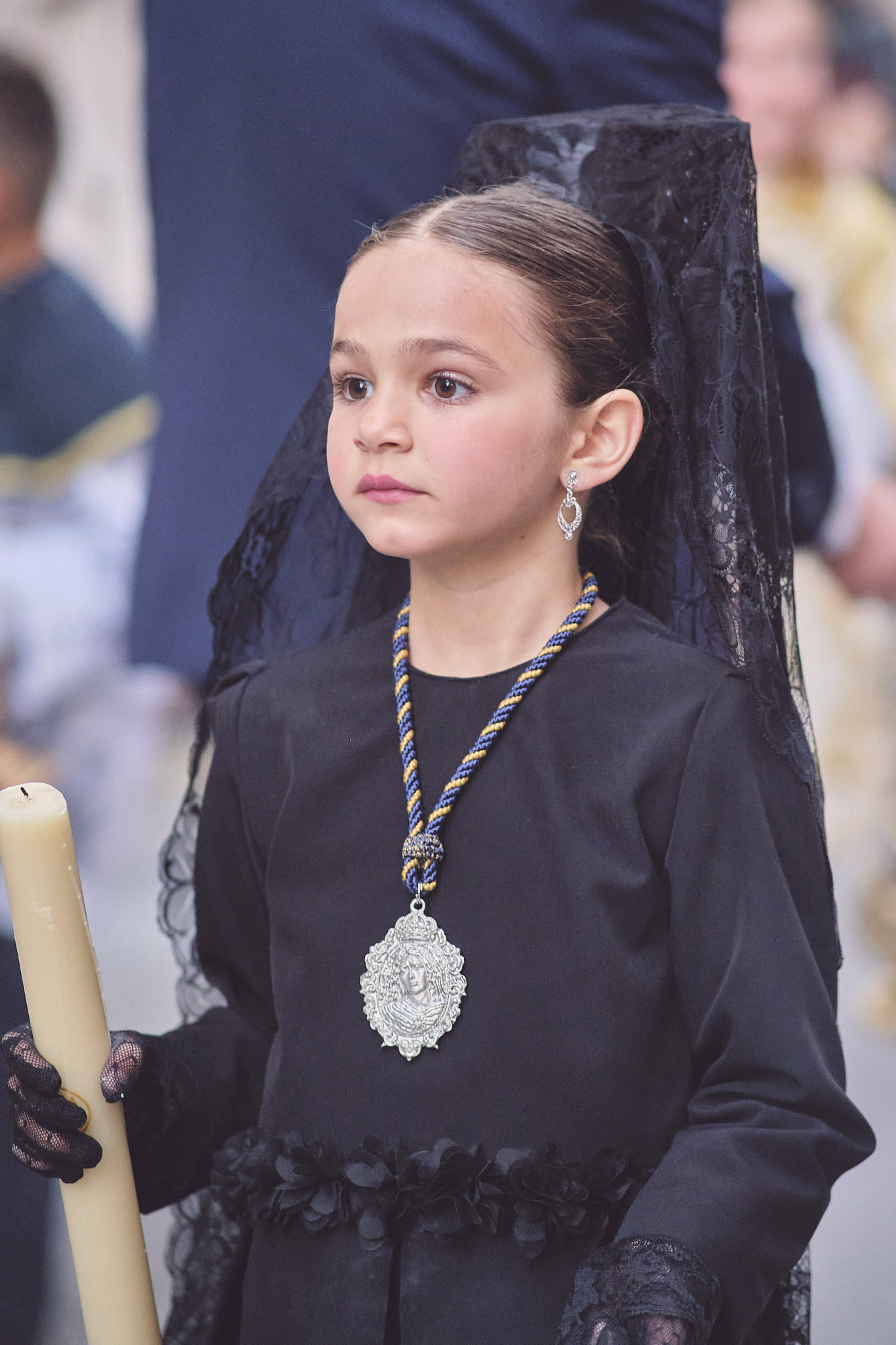 “Abril, la Manola que emocionó a toda la Cofradía junto a María Santísima de la Paz”