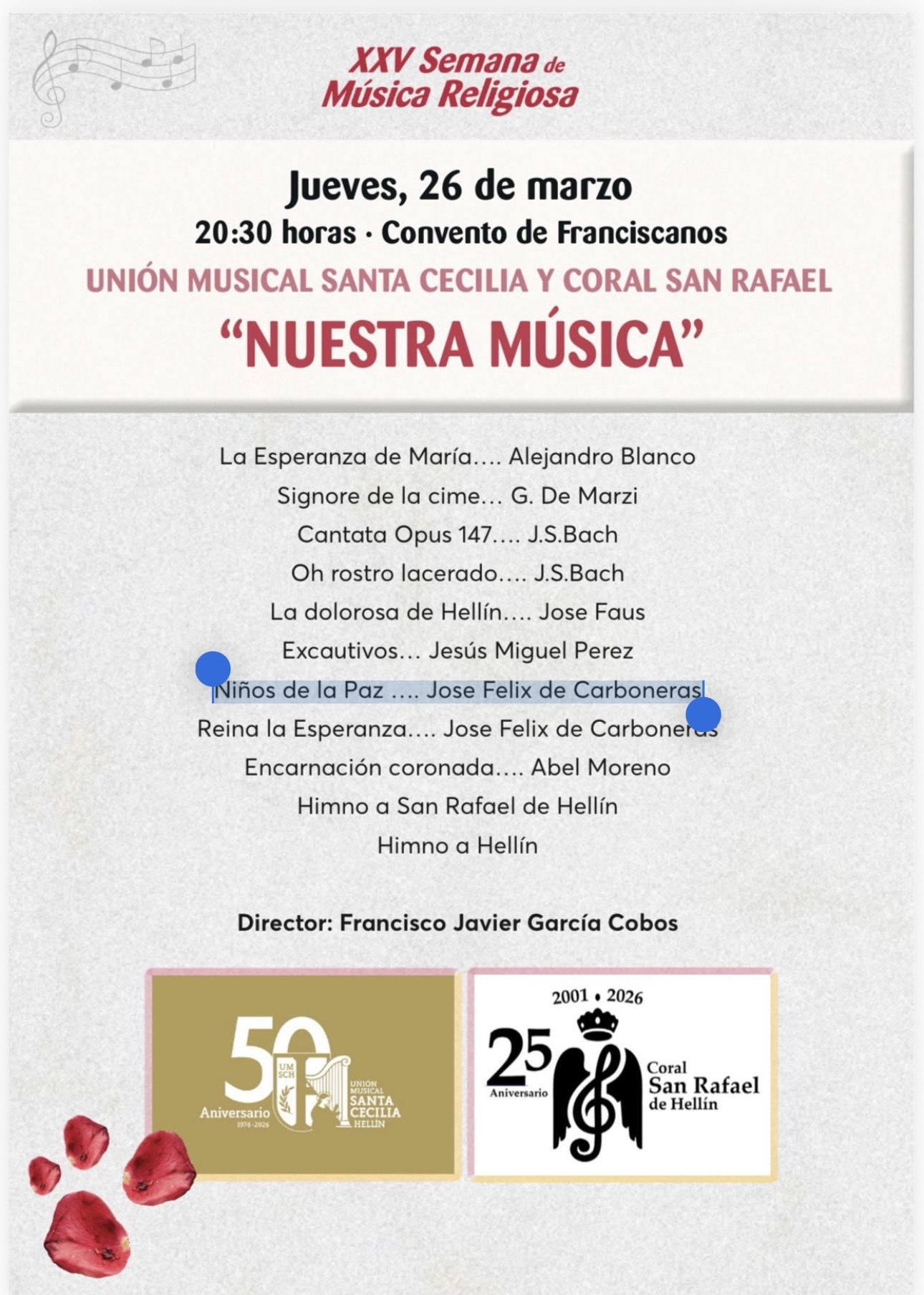 XXV Semana de Música Religiosa · Convento de Franciscanos
